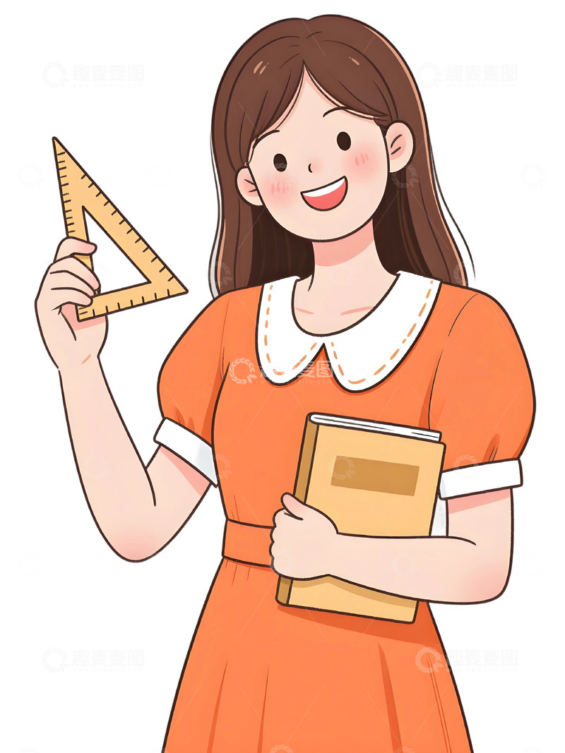高清大图下载【趣麦麦图】教师人物插画主题48