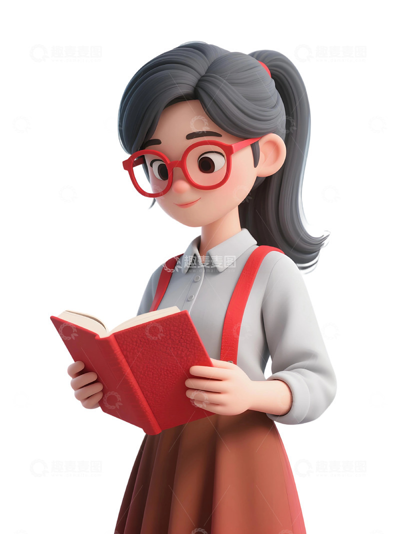 高清大图下载【趣麦麦图】教师人物插画主题65