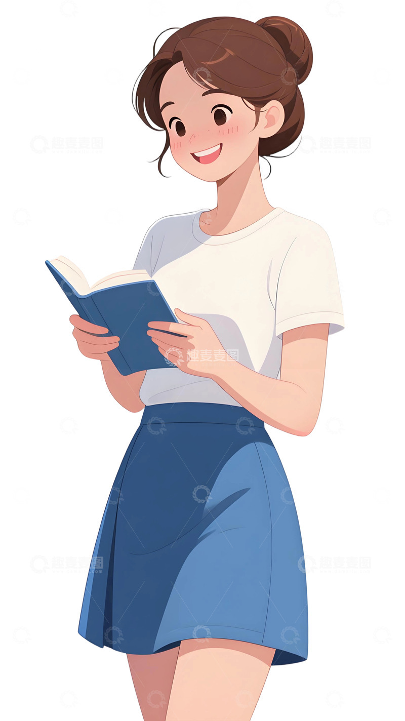 高清大图下载【趣麦麦图】教师人物插画主题52