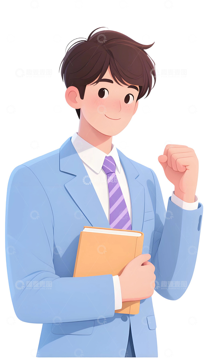 高清大图下载【趣麦麦图】教师人物插画主题36