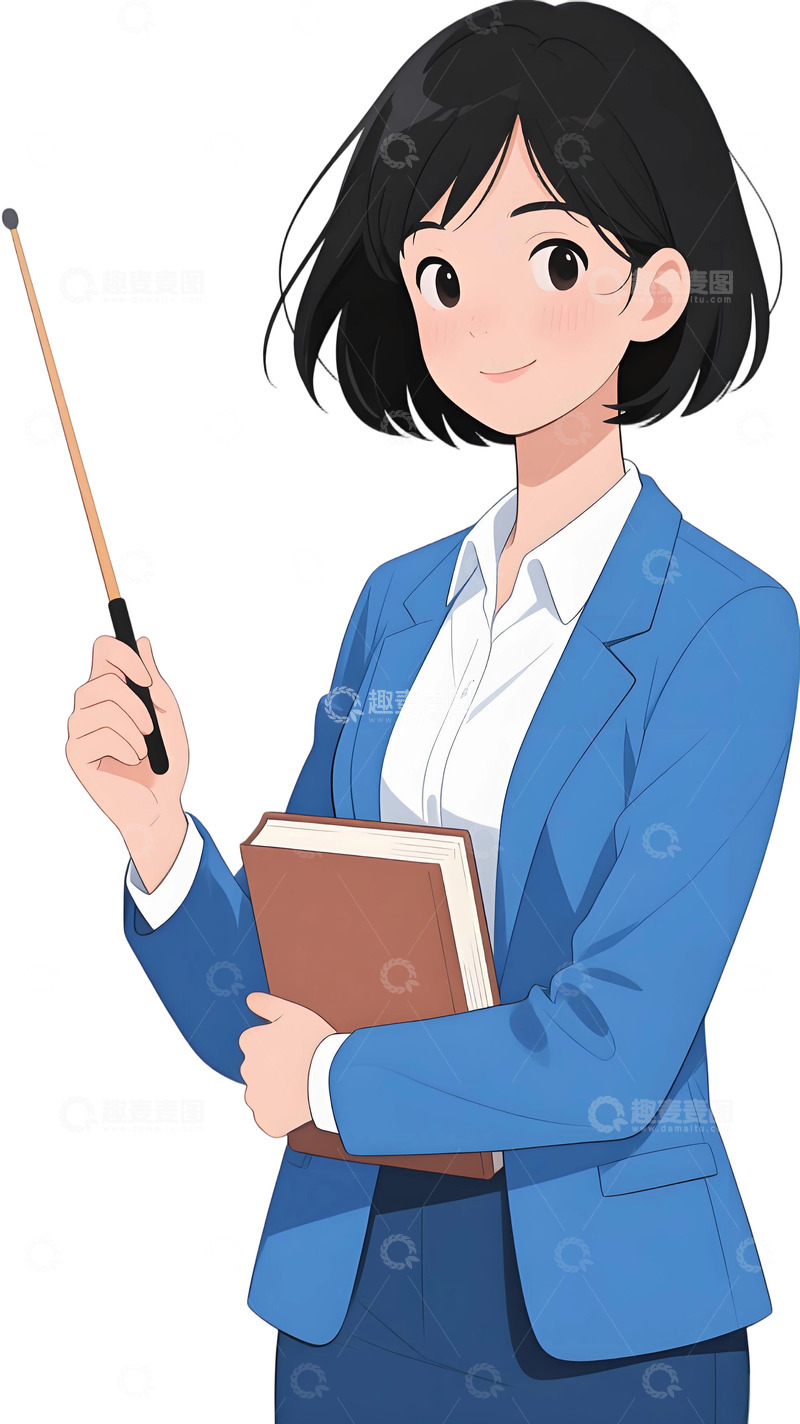 高清大图下载【趣麦麦图】教师人物插画主题41