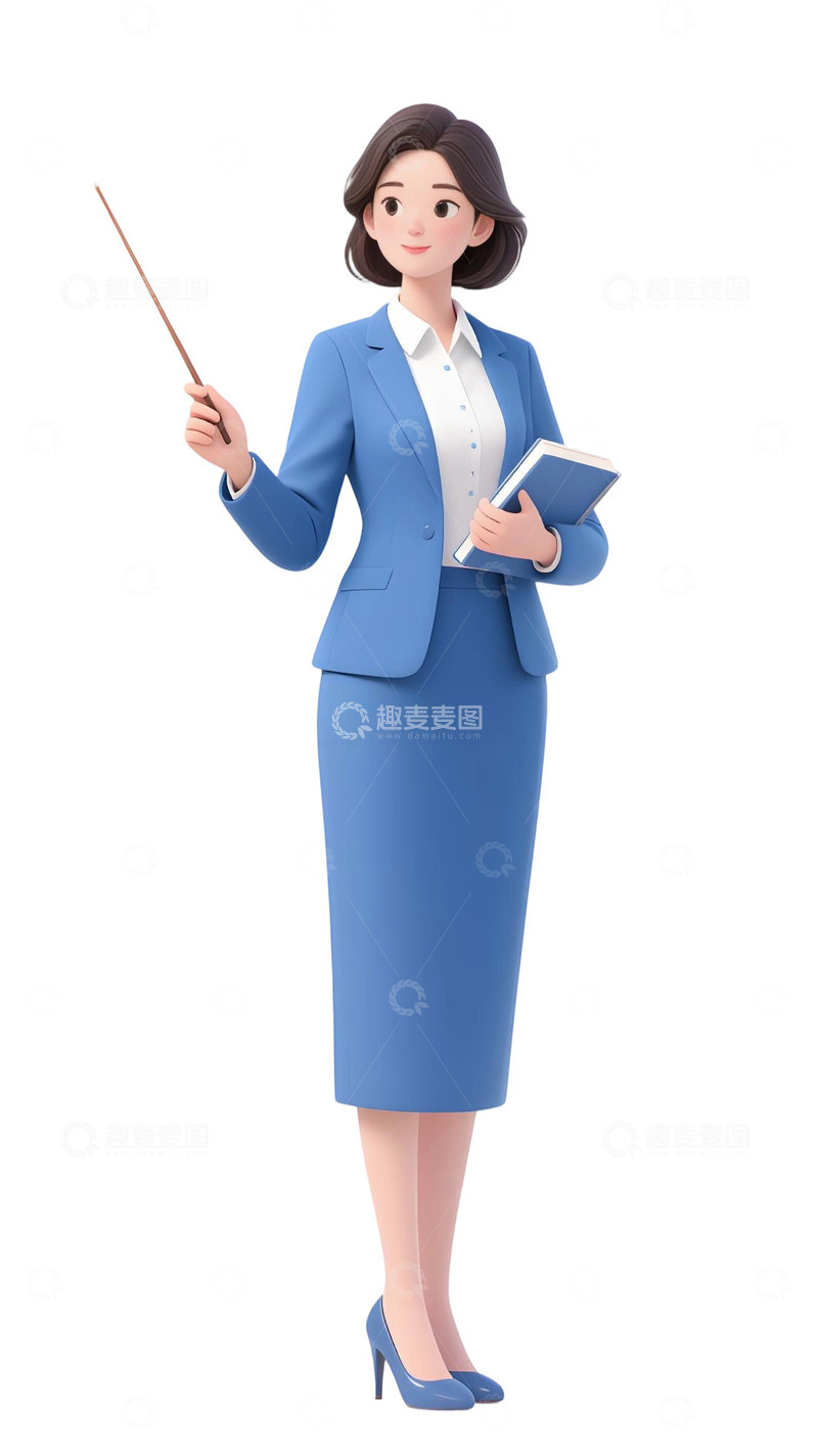 高清大图下载【趣麦麦图】教师人物插画主题44