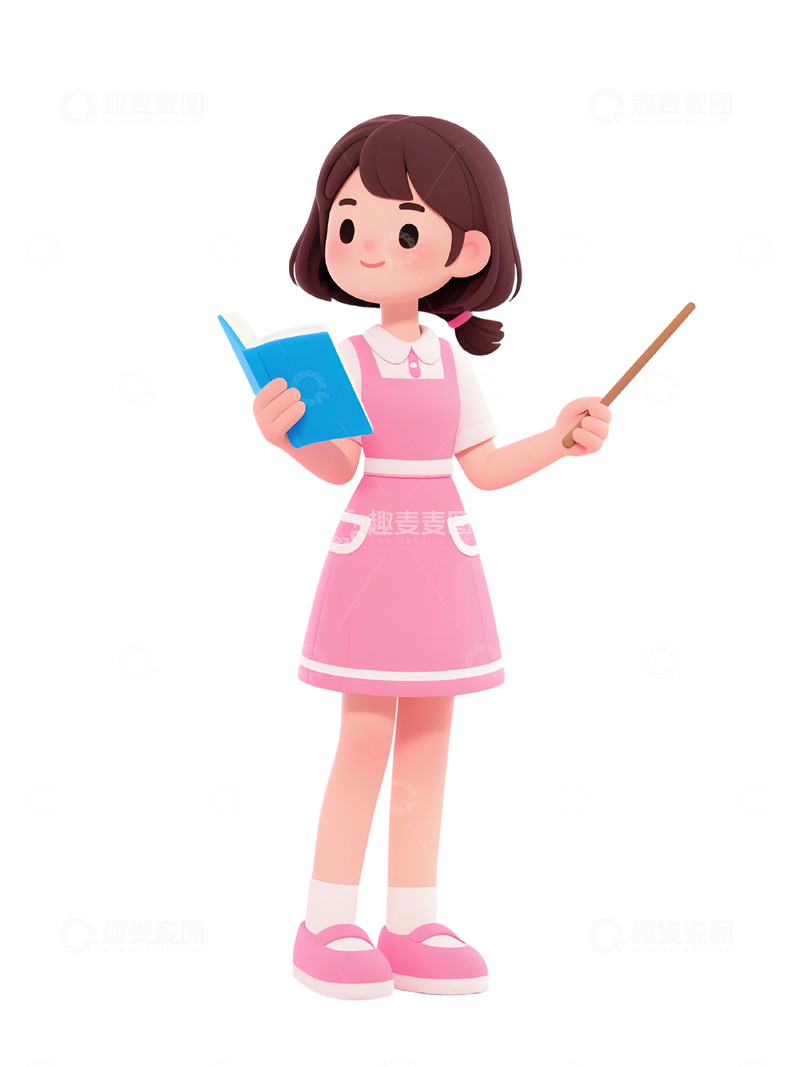 高清大图下载【趣麦麦图】教师人物插画主题89