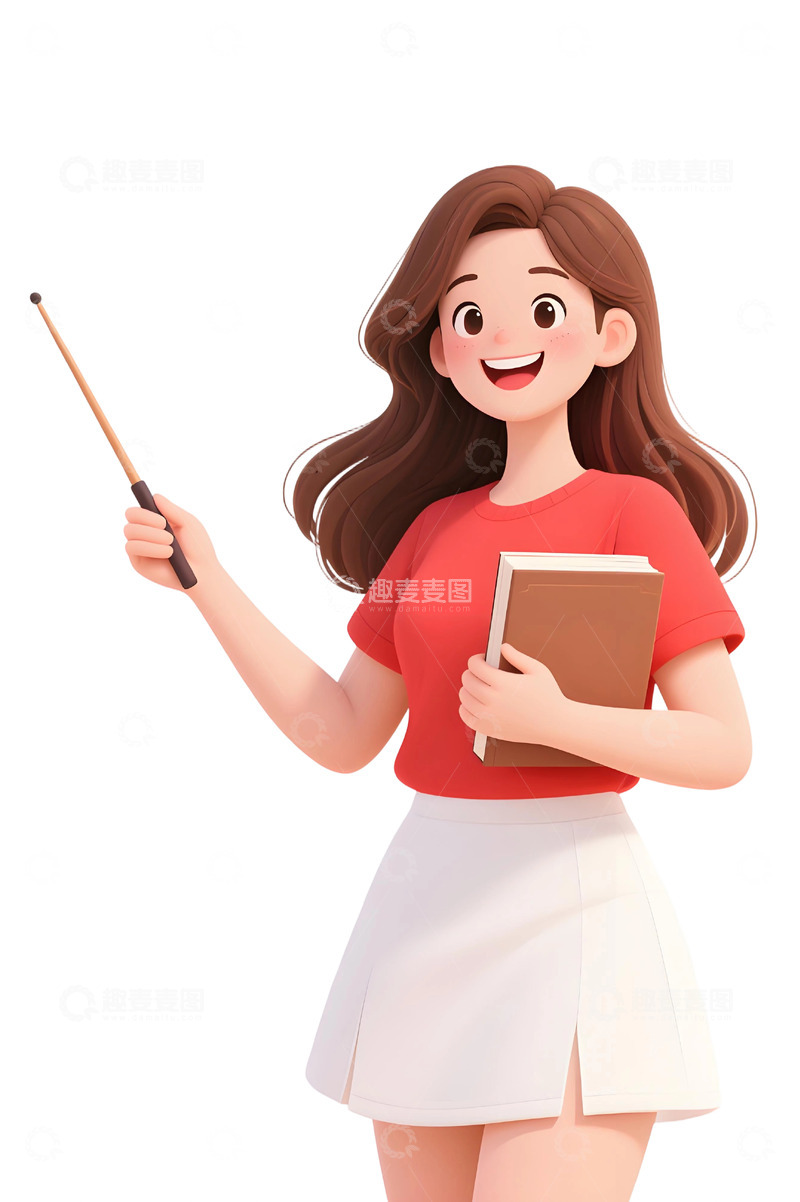 高清大图下载【趣麦麦图】教师人物插画主题219