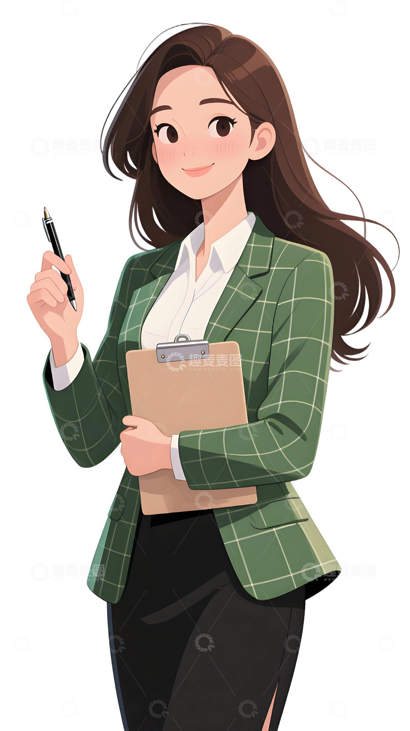 高清大图下载【趣麦麦图】教师人物插画主题317