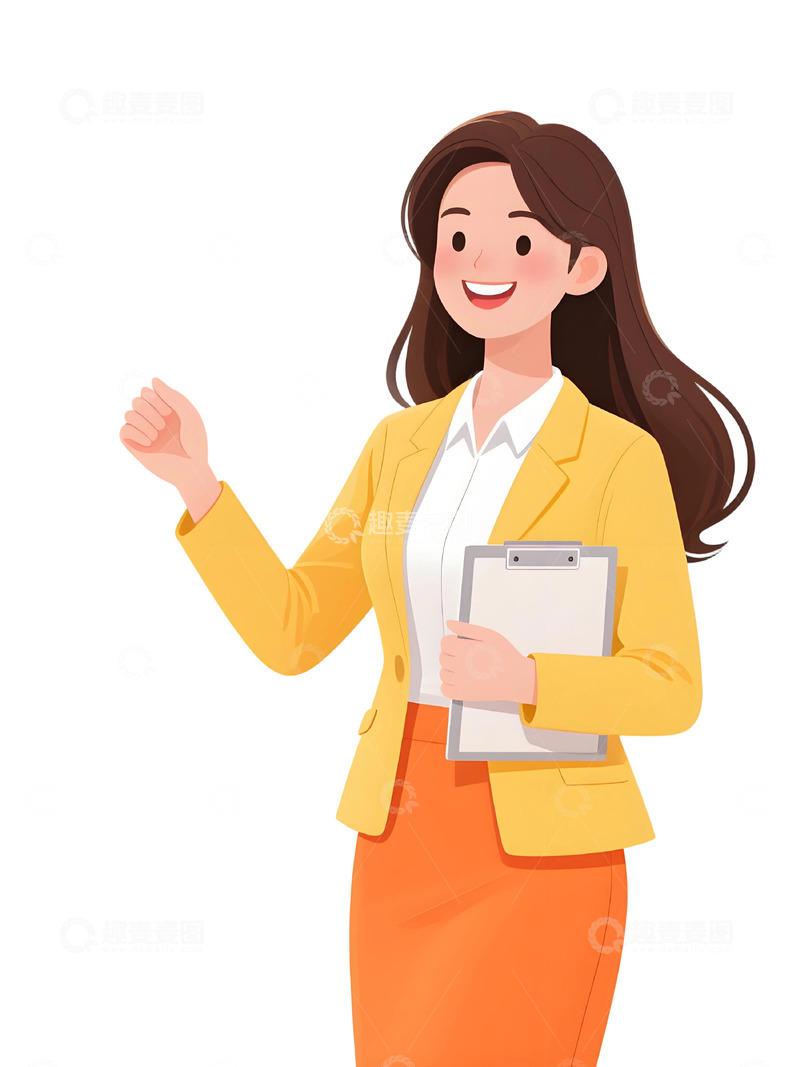 高清大图下载【趣麦麦图】教师人物插画主题422