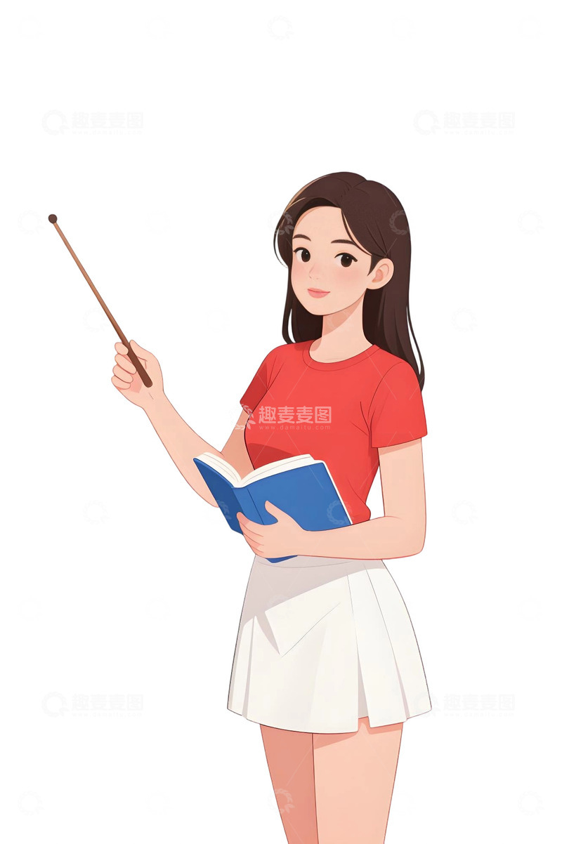 高清大图下载【趣麦麦图】教师人物插画主题300