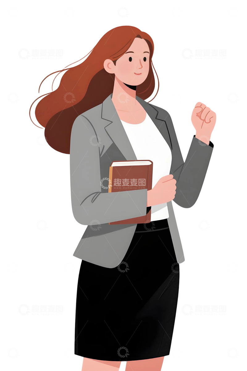 高清大图下载【趣麦麦图】教师人物插画主题200