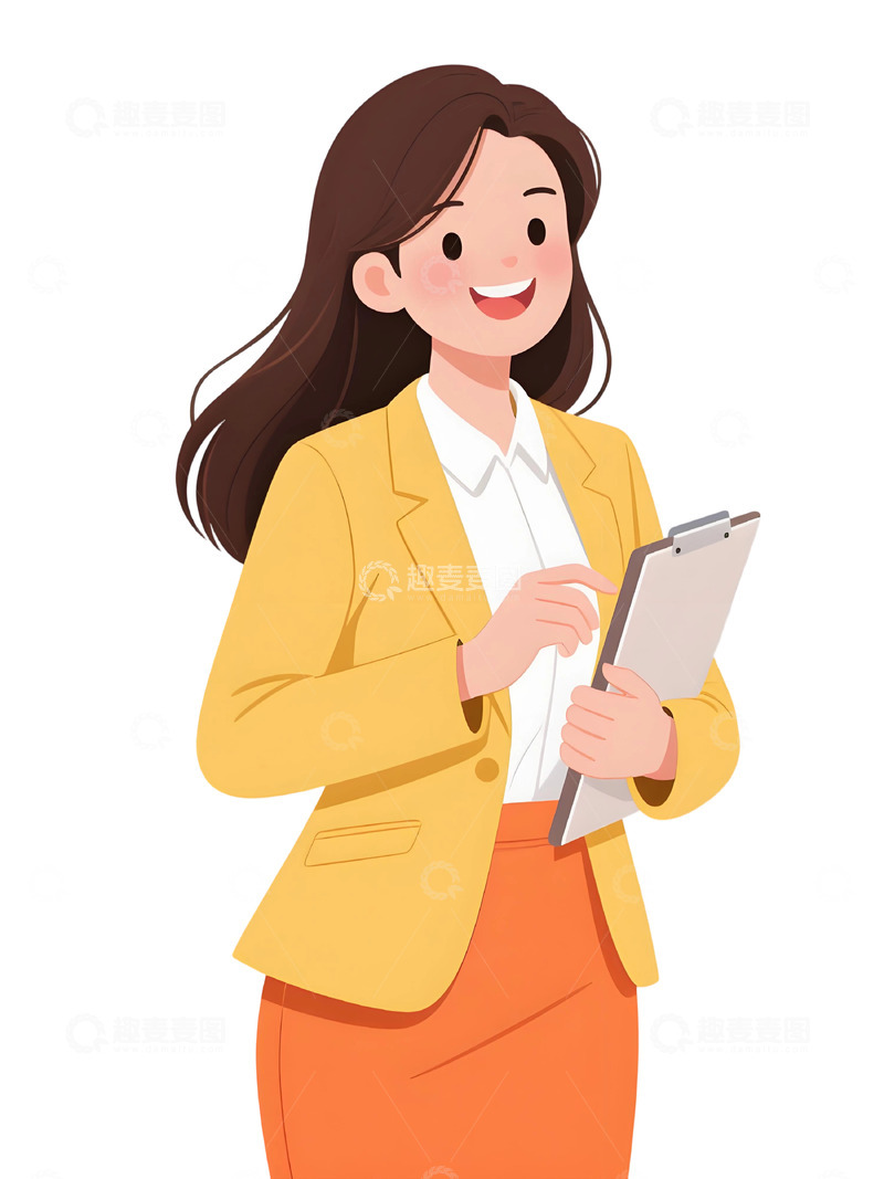 高清大图下载【趣麦麦图】教师人物插画主题424