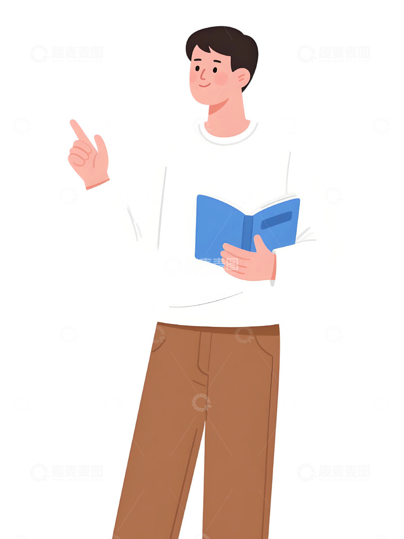 高清大图下载【趣麦麦图】教师人物插画素材6