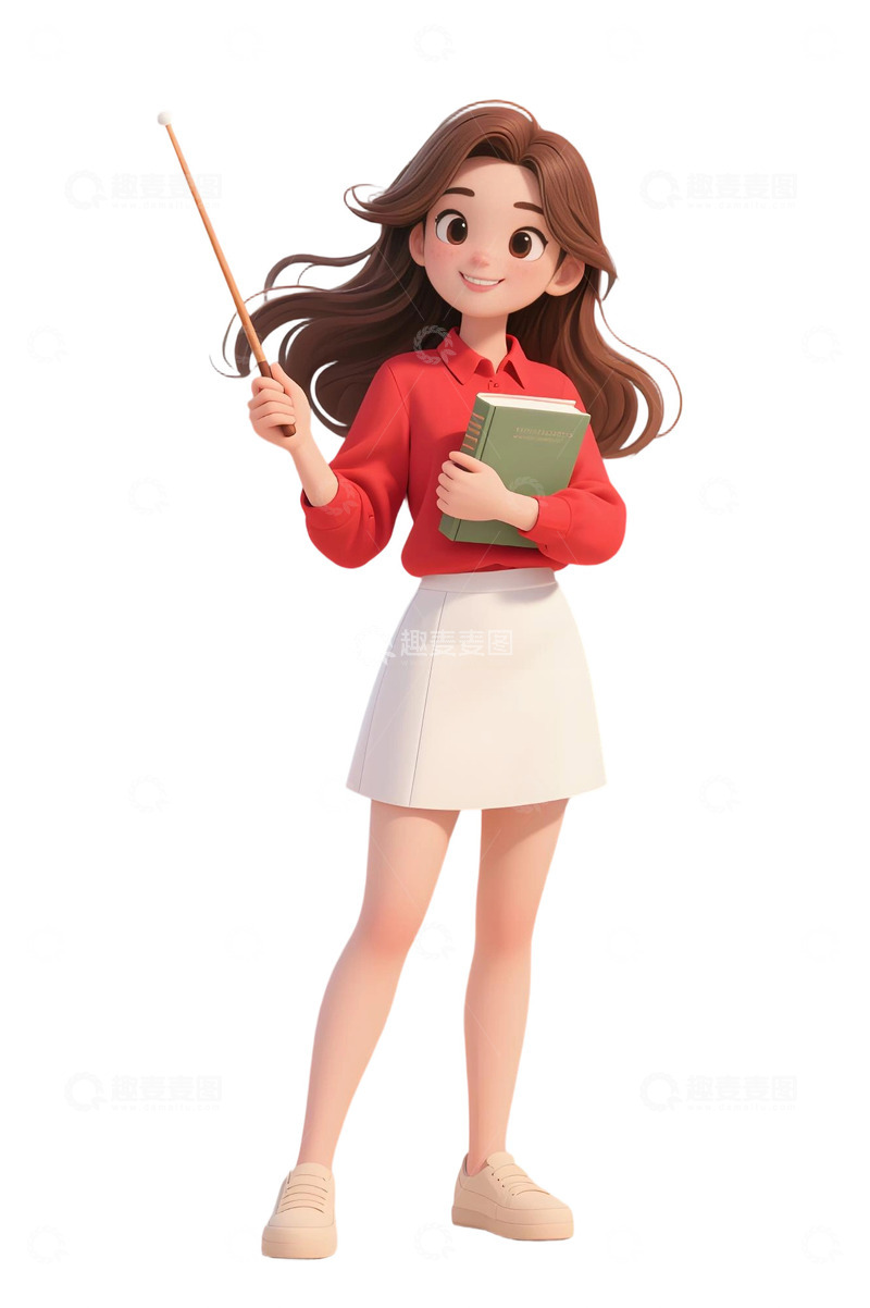 高清大图下载【趣麦麦图】教师人物插画主题218