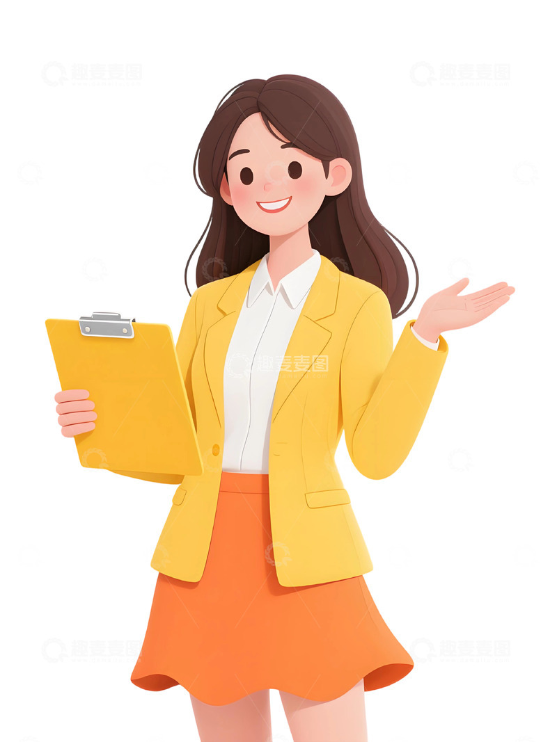 高清大图下载【趣麦麦图】教师人物插画主题425