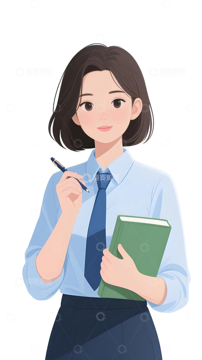 高清大图下载【趣麦麦图】教师人物插画主题111