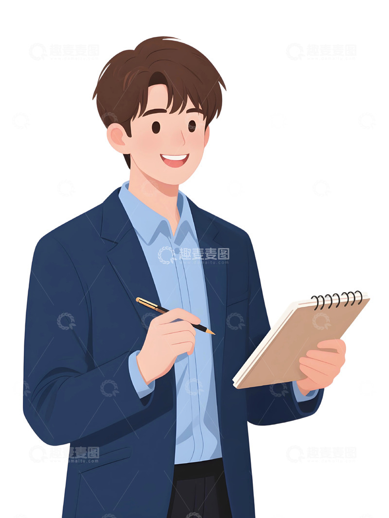 高清大图下载【趣麦麦图】教师人物插画主题224