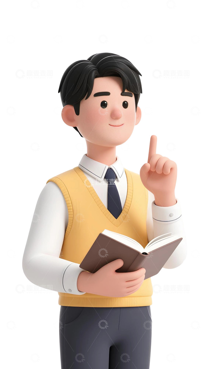 高清大图下载【趣麦麦图】教师人物插画主题97