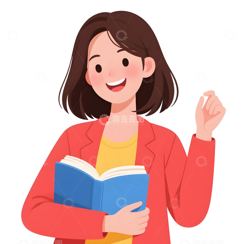 高清大图下载【趣麦麦图】教师人物插画主题500