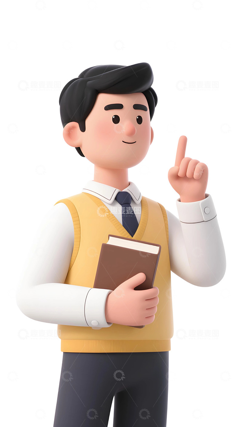 高清大图下载【趣麦麦图】教师人物插画主题91