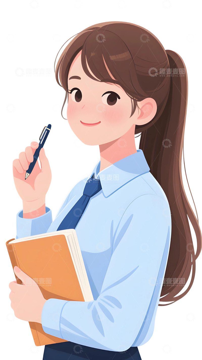 高清大图下载【趣麦麦图】教师人物插画主题112