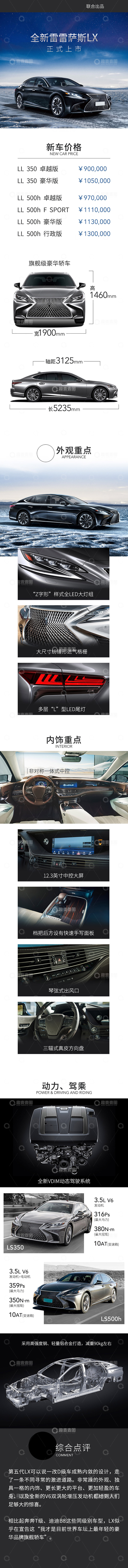 日系汽车新车上市长图海报