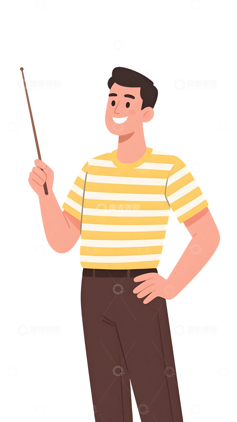 高清大图下载【趣麦麦图】教师人物插画主题622