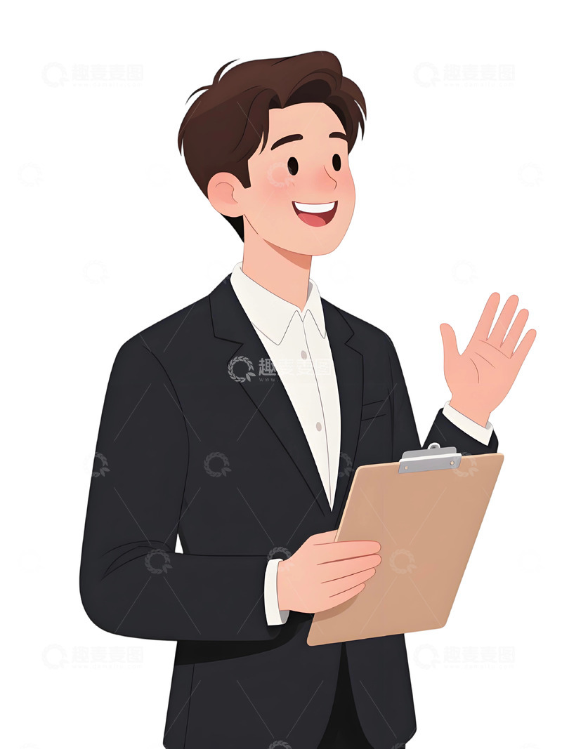 高清大图下载【趣麦麦图】教师人物插画主题617