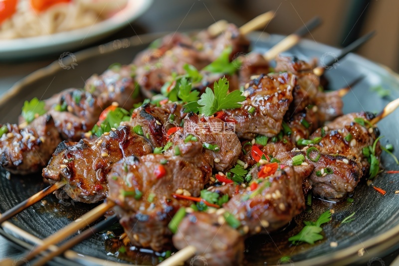 高清大图下载【趣麦麦图】美味的烤肉串1