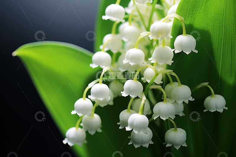 高清大图下载【趣麦麦图】盛开的铃兰花植物