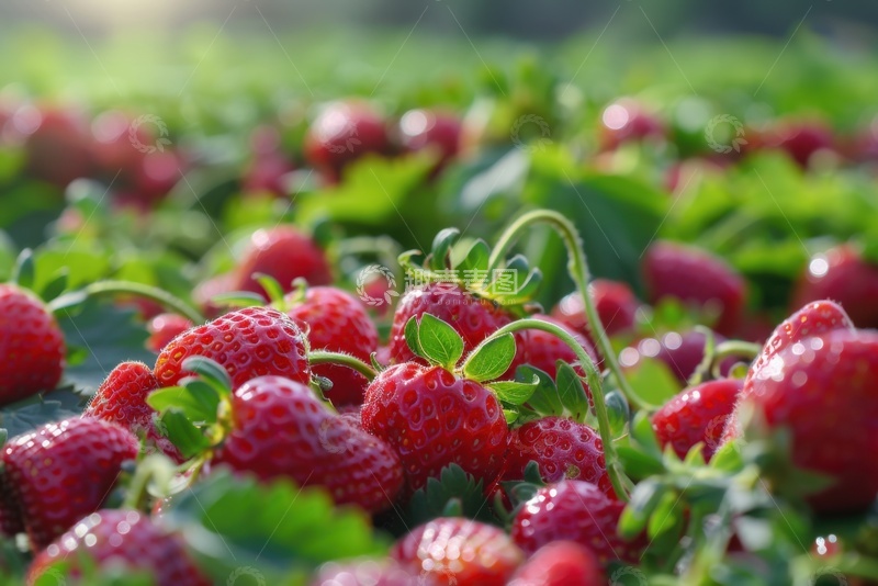 高清大图下载【趣麦麦图】草莓园果实摄影