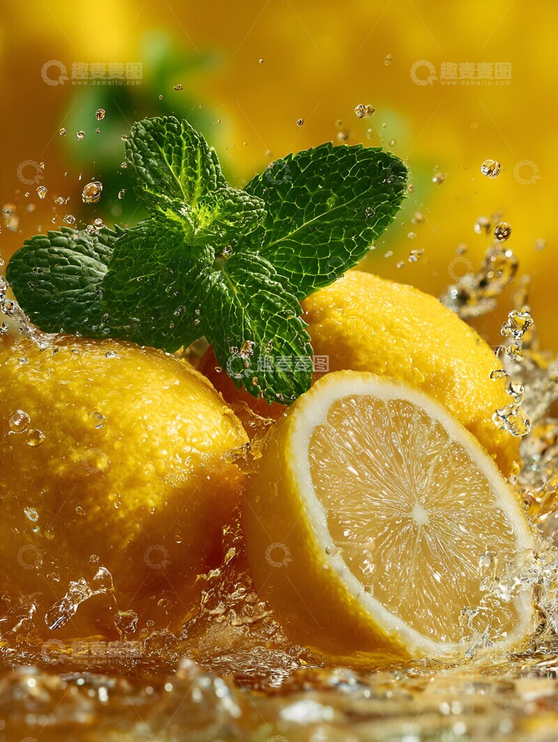 高清大图下载【趣麦麦图】夏季柠檬摄影