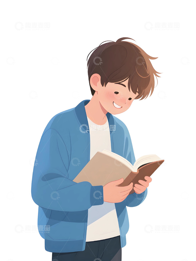 高清大图下载【趣麦麦图】学生人物插画素材50