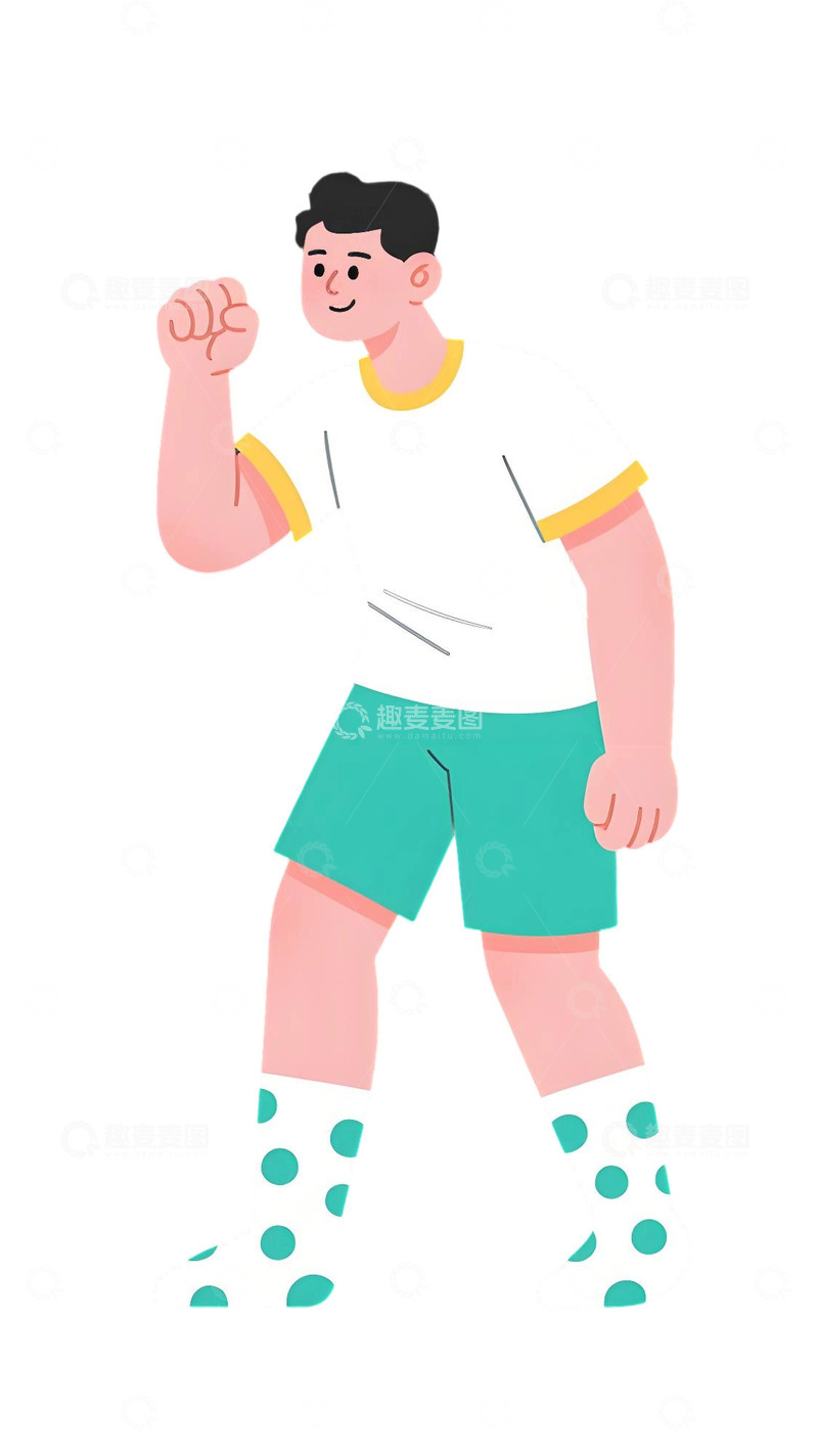 高清大图下载【趣麦麦图】学生人物插画素材10