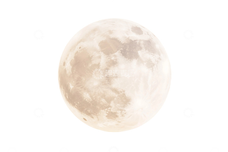 高清大图下载【趣麦麦图】免抠3D立体中秋节月亮插画 