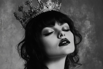 带着皇冠的女性