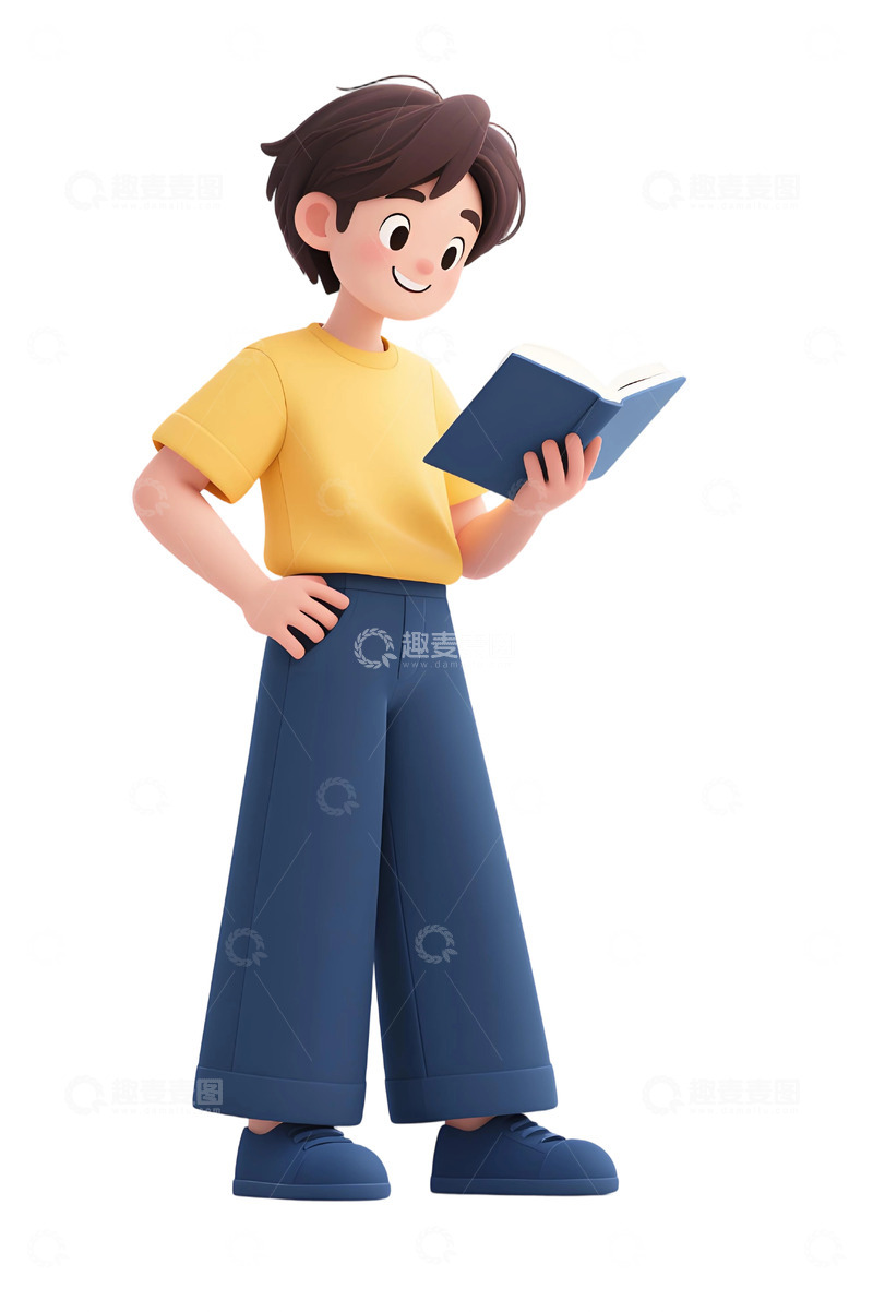 高清大图下载【趣麦麦图】学生人物插画素材29