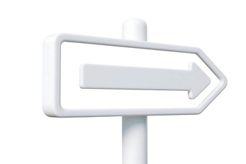 免抠3D立体方向牌路标图标 