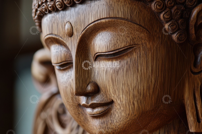 木头雕刻的佛像