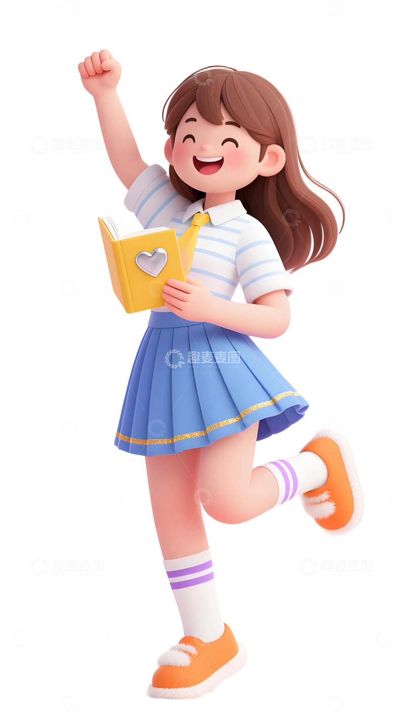 高清大图下载【趣麦麦图】学生人物插画素材38