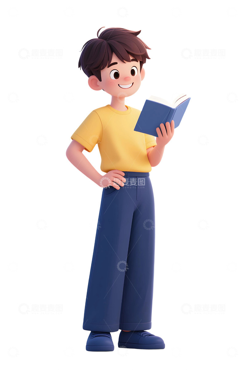 高清大图下载【趣麦麦图】学生人物插画素材11