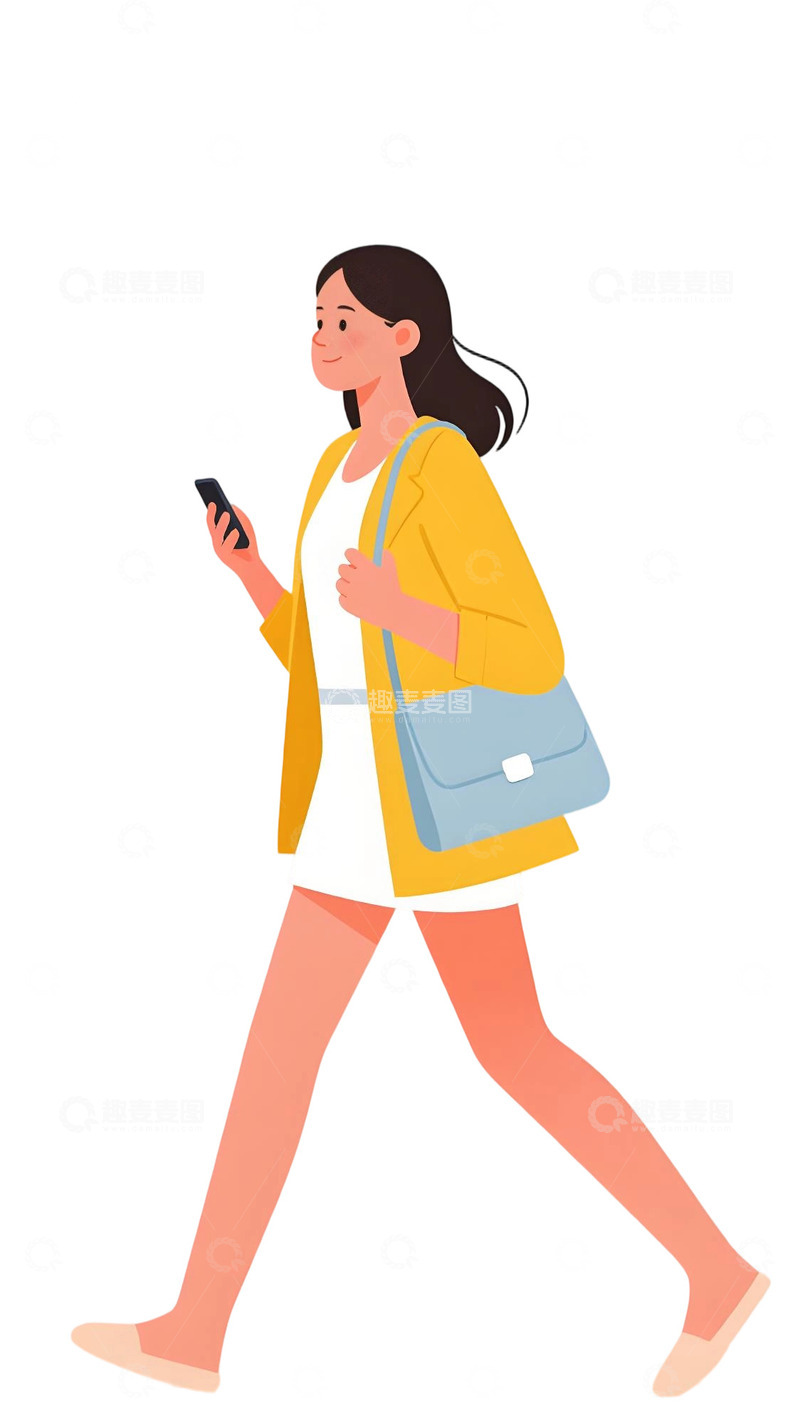高清大图下载【趣麦麦图】学生人物插画素材128