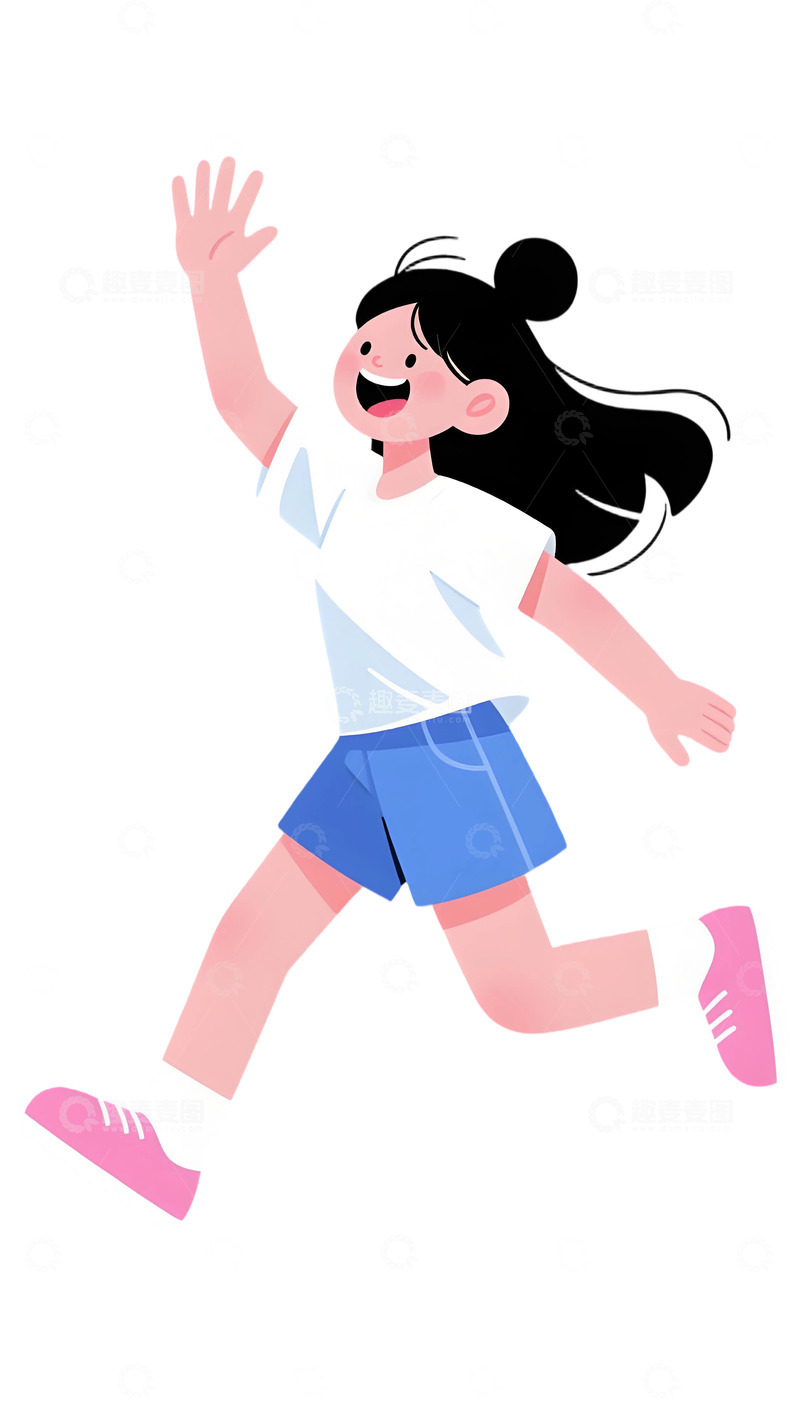 高清大图下载【趣麦麦图】学生人物插画素材78