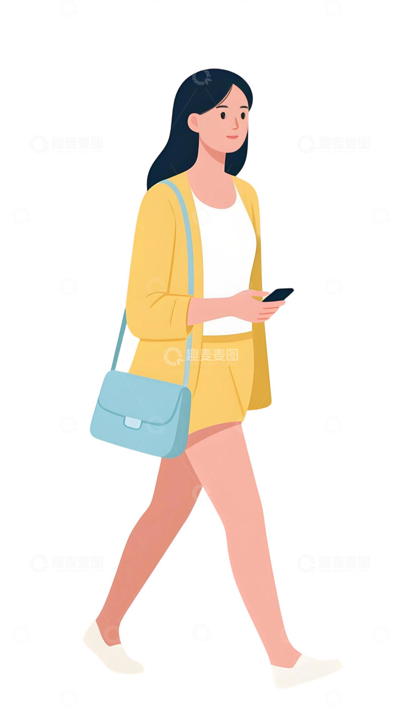 高清大图下载【趣麦麦图】学生人物插画素材125