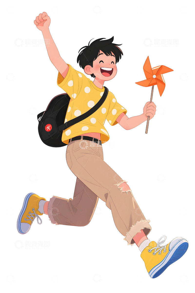 高清大图下载【趣麦麦图】学生人物插画素材142