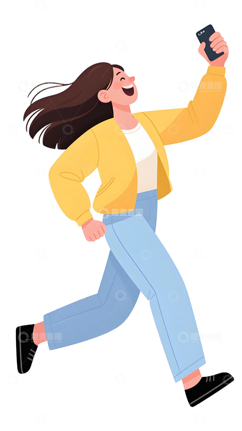 高清大图下载【趣麦麦图】学生人物插画素材112