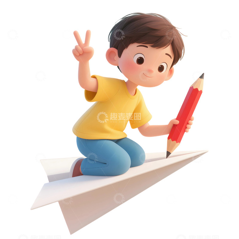 高清大图下载【趣麦麦图】学生人物插画素材136