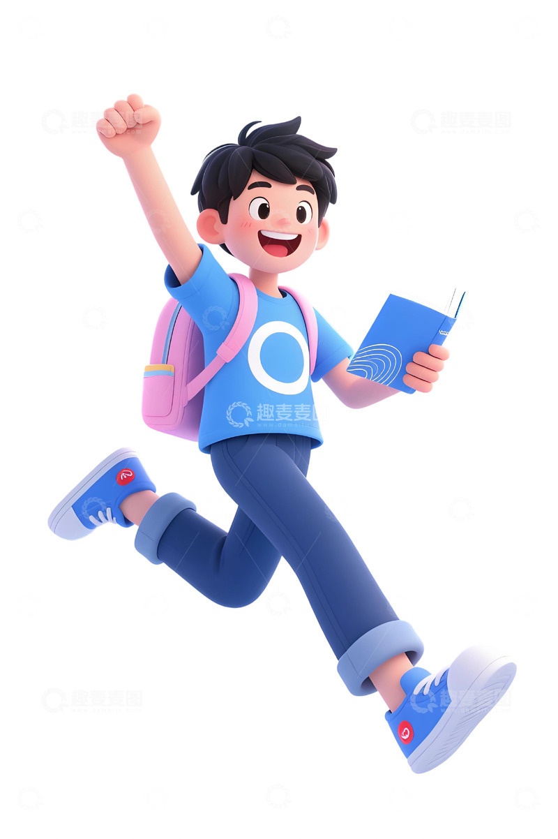 高清大图下载【趣麦麦图】学生人物插画素材147