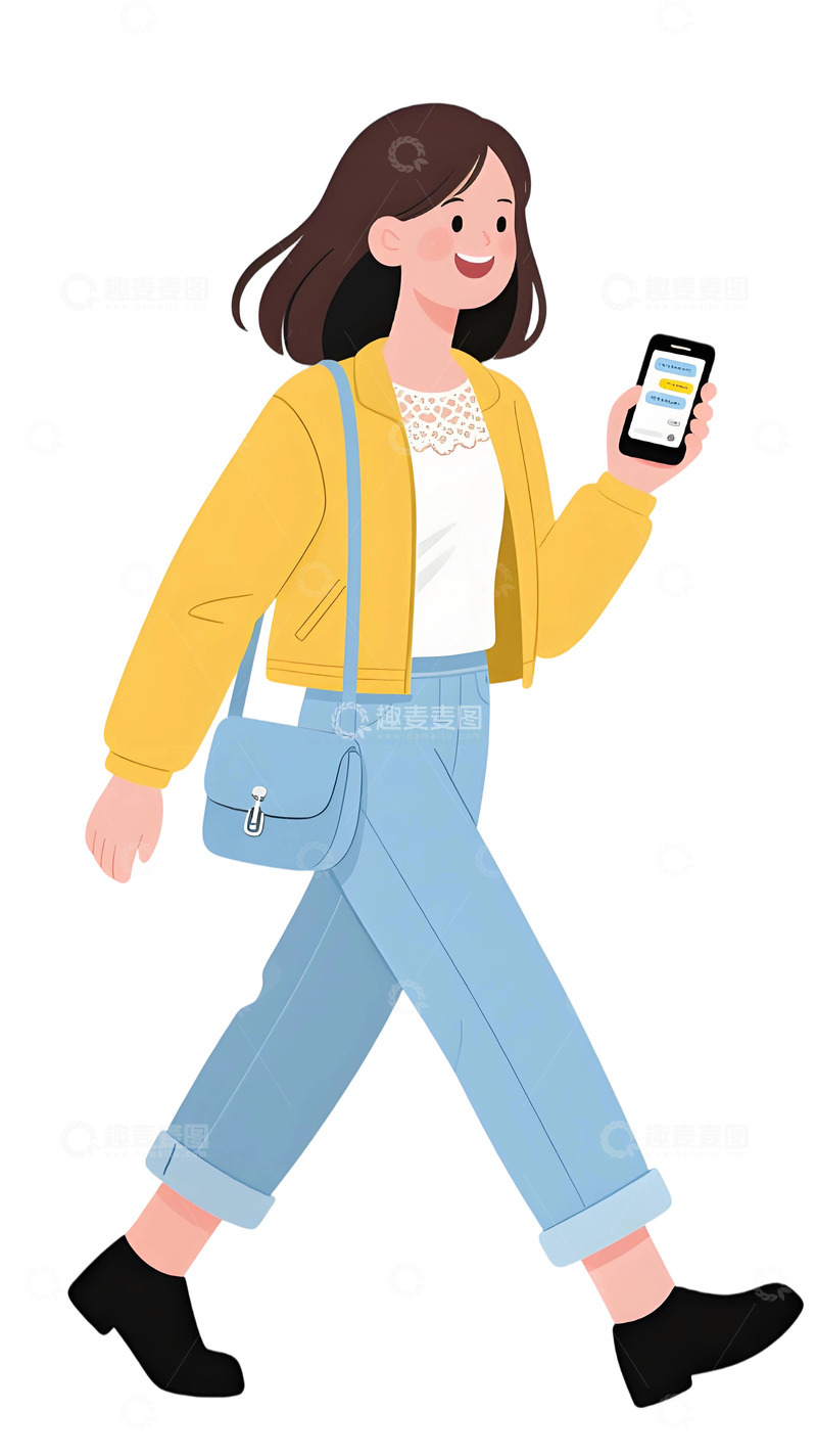 高清大图下载【趣麦麦图】学生人物插画素材113