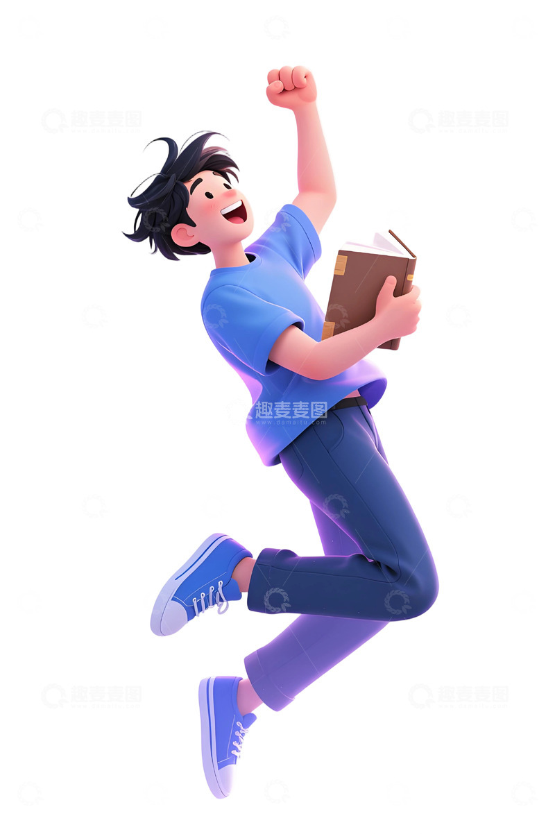 高清大图下载【趣麦麦图】学生人物插画素材148