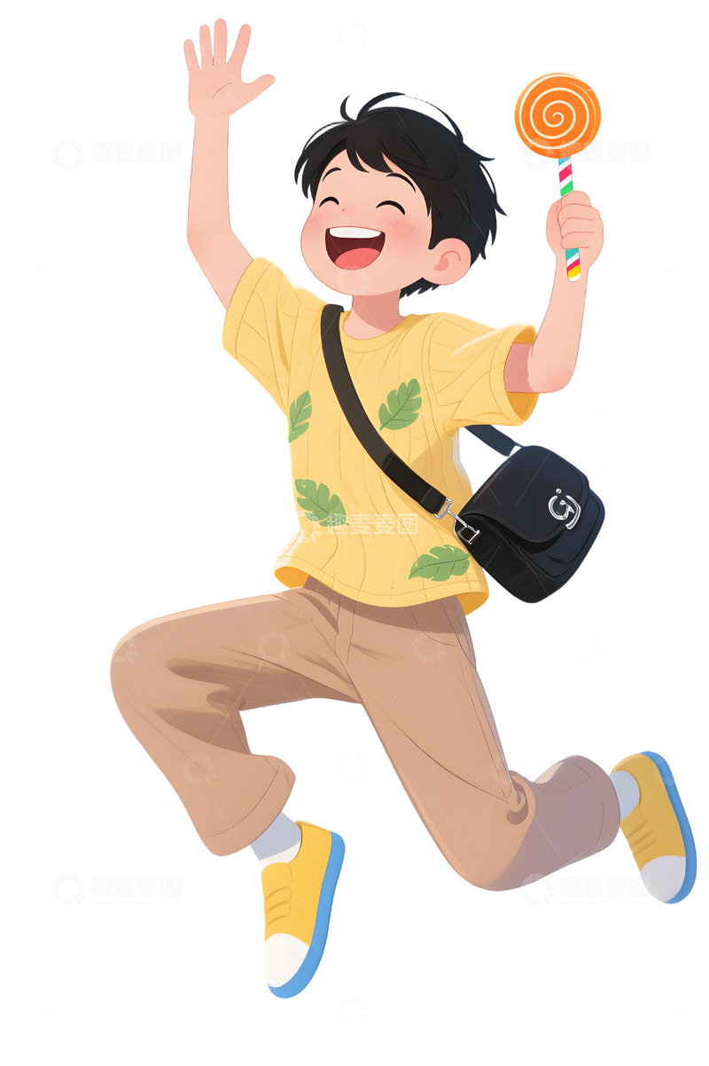 高清大图下载【趣麦麦图】学生人物插画素材143