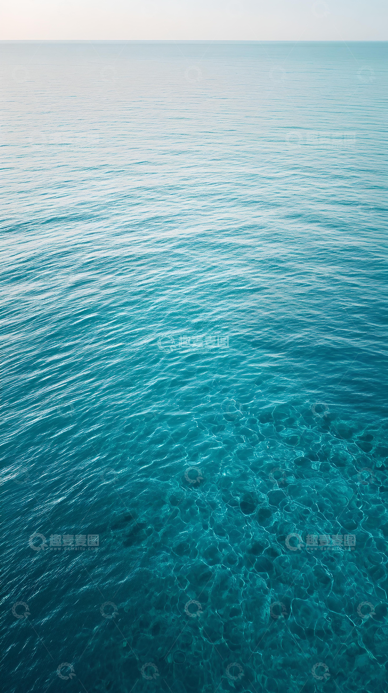 高清大图下载【趣麦麦图】治愈系天空蓝海水摄影图壁纸