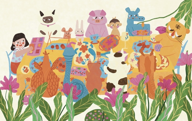 高清大图下载【趣麦麦图】原创插画作品绘本风格